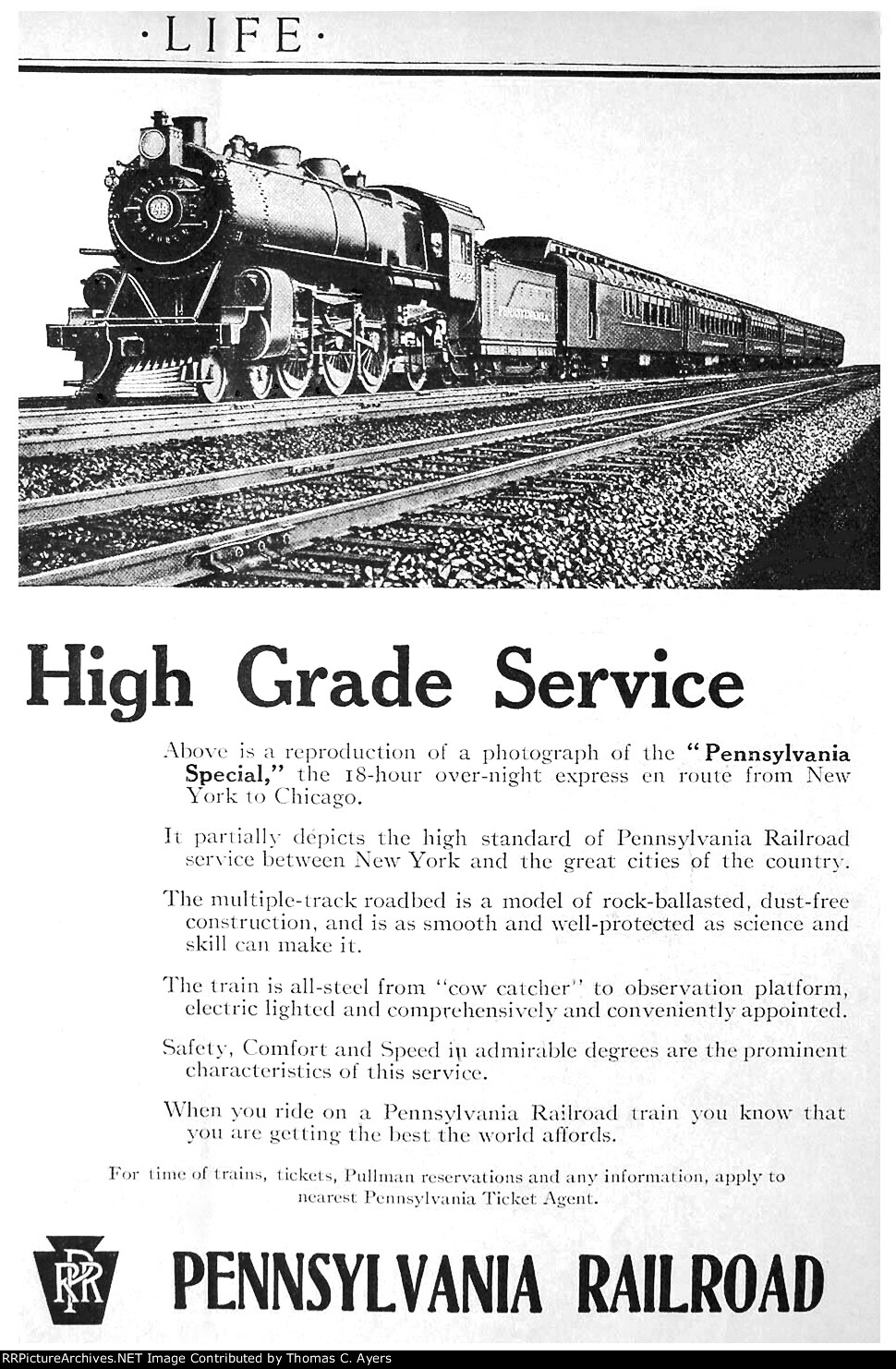 PRR "Pennsylvania Special," 1912